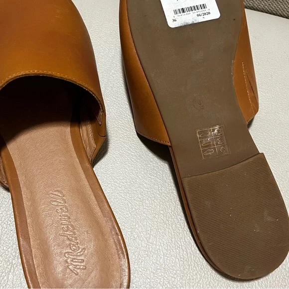 Madewell The Cory Brown Leather Women's Mules Size 9 - Picture 11 of 11